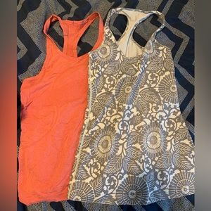 Pair of Lululemon Racerback Tank Tops